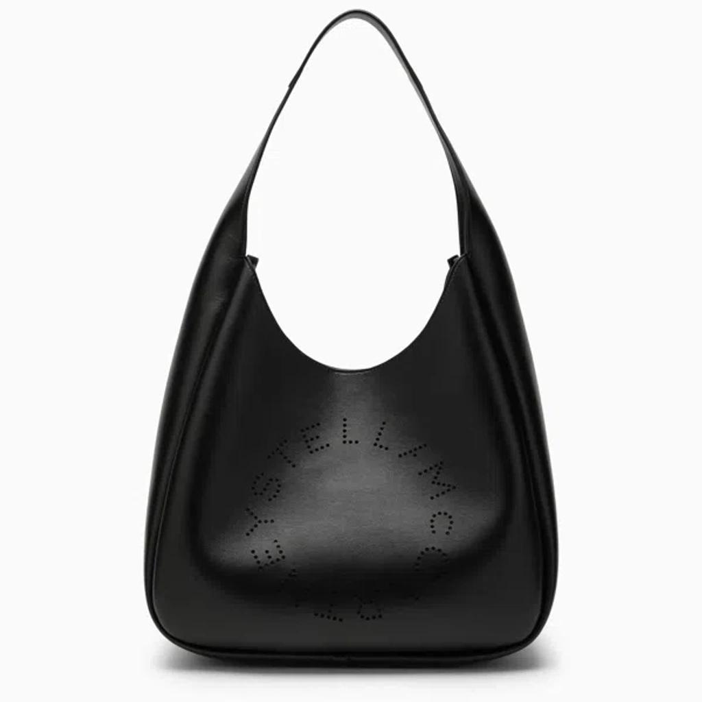 Stella Mc Cartney Black Logo Medium Tote Bag Product Image