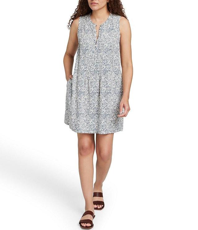 Faherty Isha Crew Neck Sleeveless Shift Dress Product Image