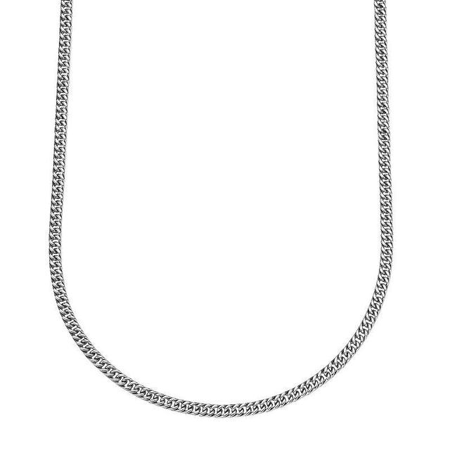 Mens LYNX Stainless Steel Curb Chain Necklace Product Image