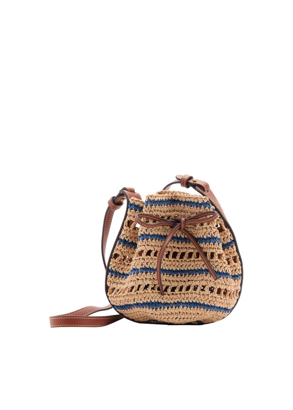 Mango Womens Combined Natural Fibre Bag Product Image