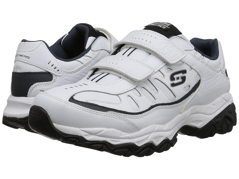 SKECHERS Afterburn Memory Fit - Final Cut (White Men's Lace up casual Shoes Product Image