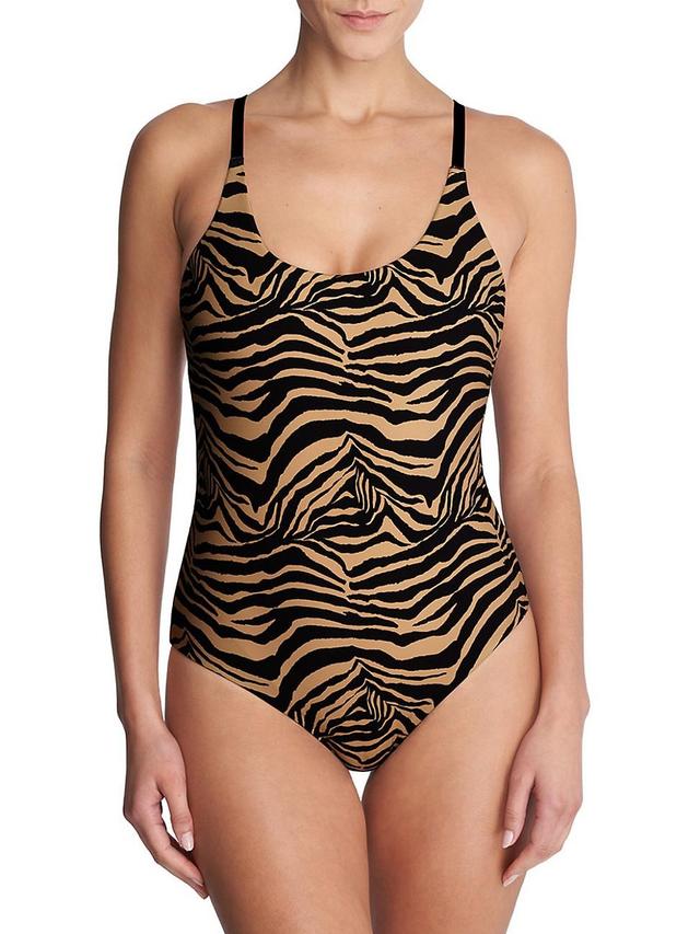 Natori Riviera Reversible One-Piece Swimsuit Product Image