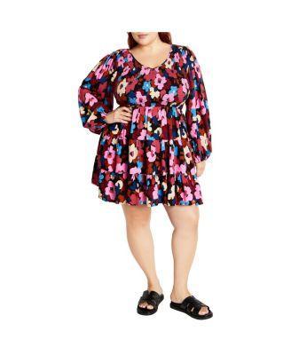 Plus Size Jemma Mini Print Dress Product Image