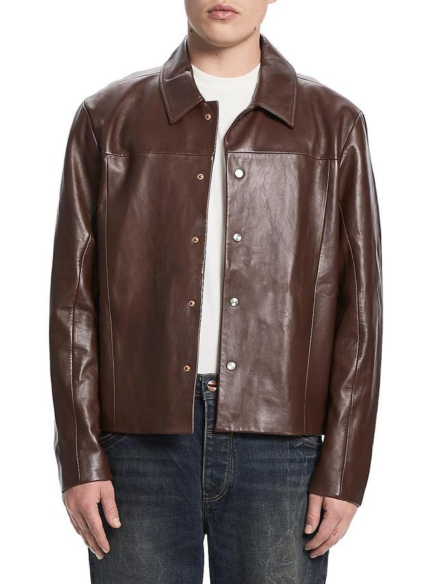 Mens Alessio Leather Jacket Product Image