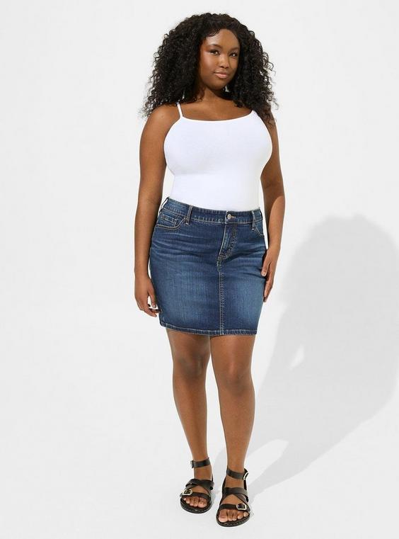 Mini Denim 5 Pocket Skirt Product Image