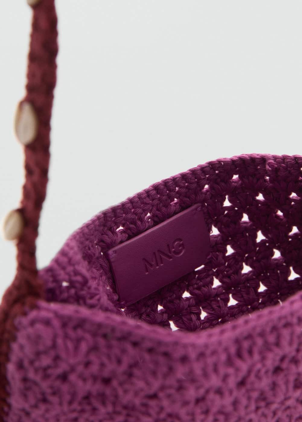 MANGO - Crochet handbag - One size - Women Product Image