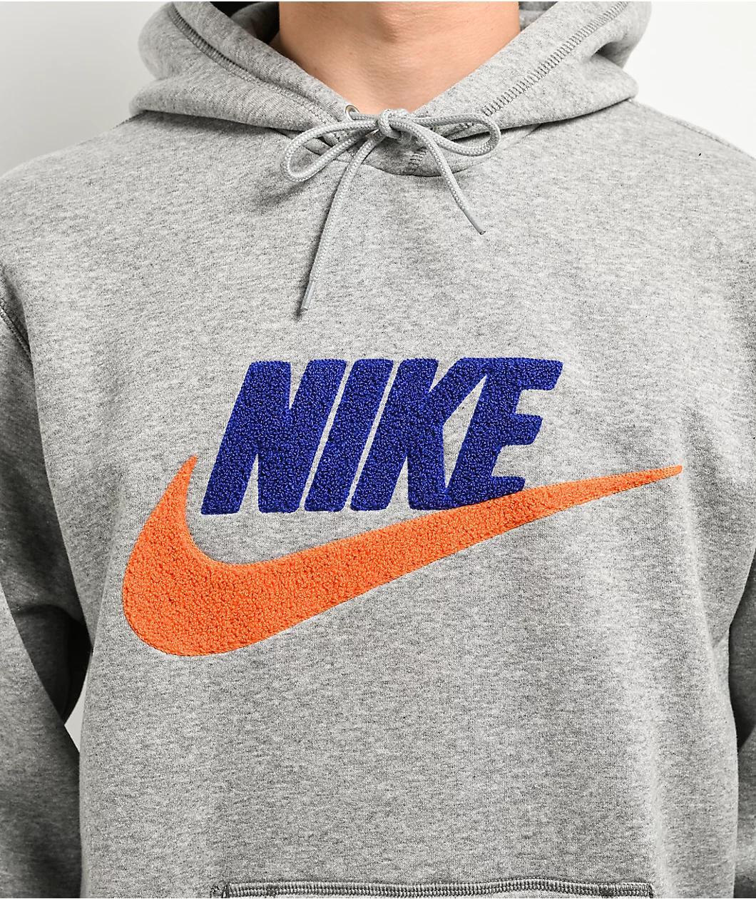 Nike Sportswear Club Fleece BB Heather Grey Hoodie Product Image