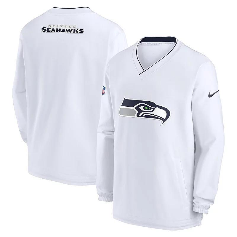 Mens Nike Seattle Seahawks Sideline V-Neck Pullover Windbreaker Product Image