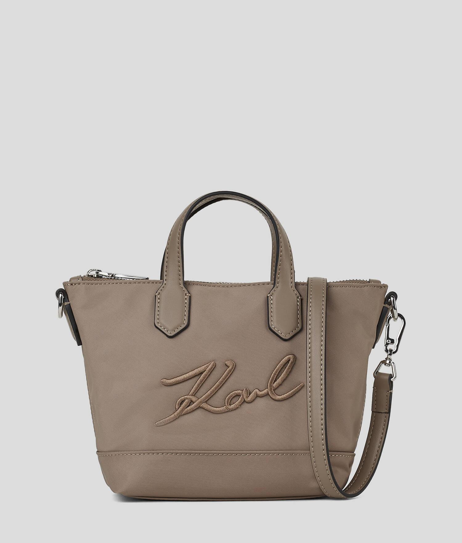 K/SIGNATURE NYLON SMALL TOTE BAG Product Image