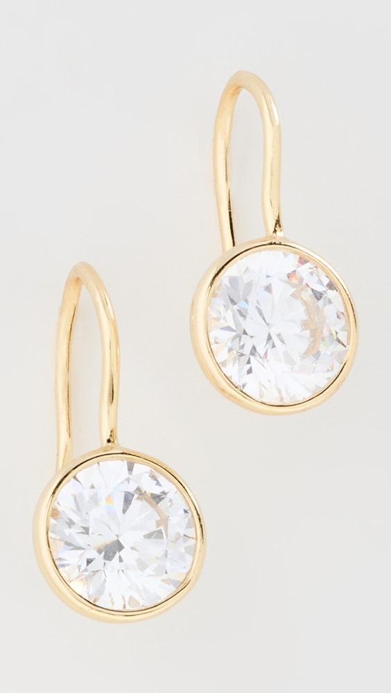 SHASHI Bezel Drop Earrings | Shopbop Product Image