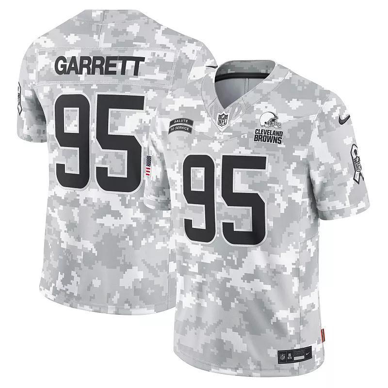 Mens Nike Myles Garrett Arctic Camo Cleveland Browns 2024 Salute to Service Limited Jersey Product Image