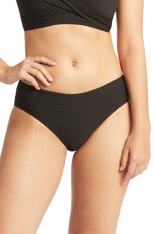 Sea Level Textured Bikini Bottoms Product Image