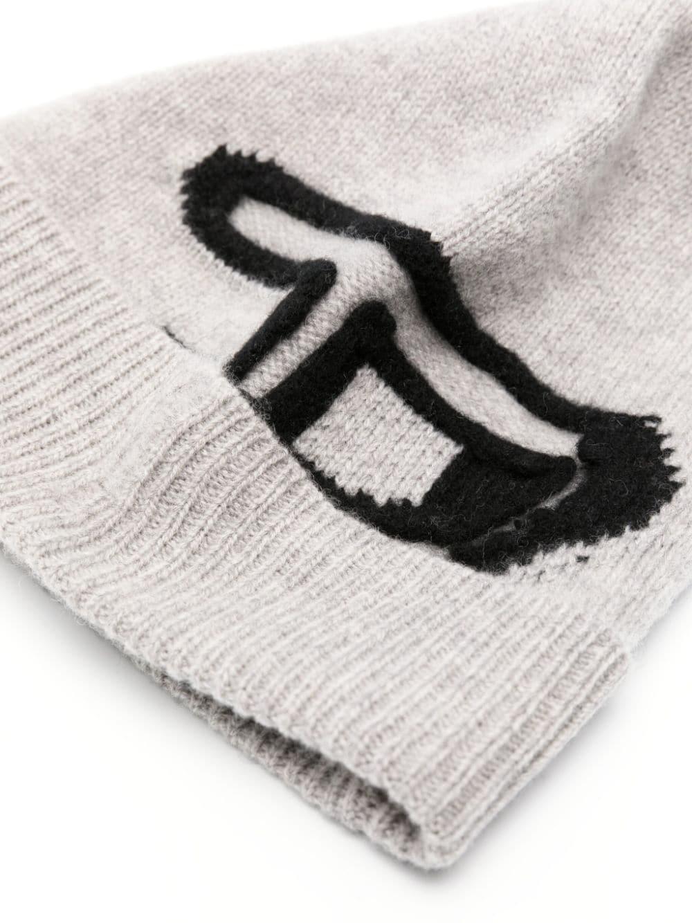 K-peel Wool Beanie In Grey Product Image