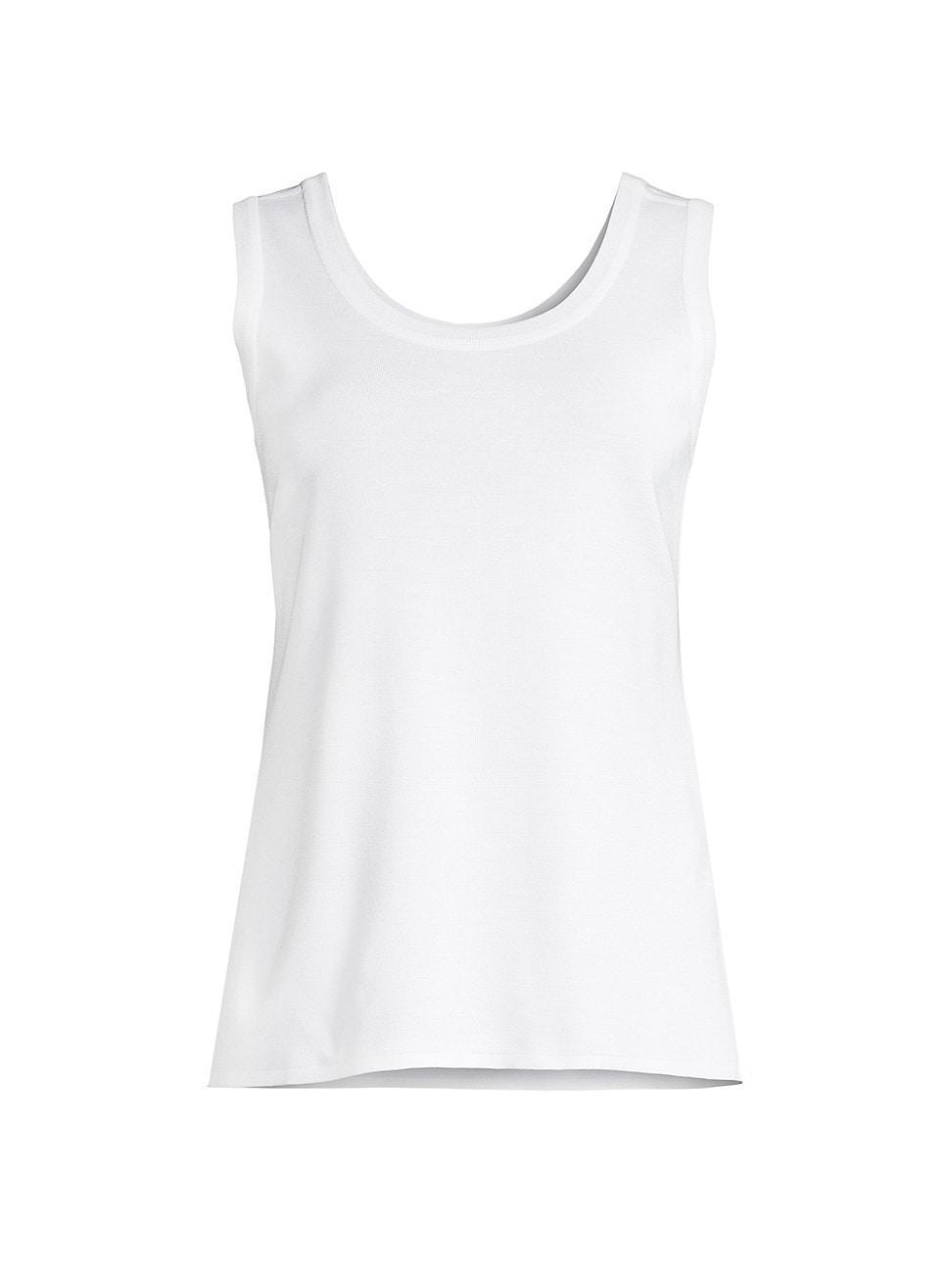 Womens Scoop Neck Knit Tank Top Product Image