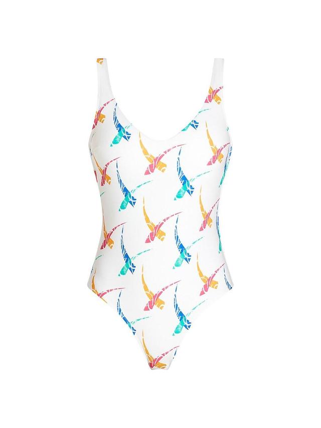 Womens Verona Stamped One-Piece Swimsuit Product Image