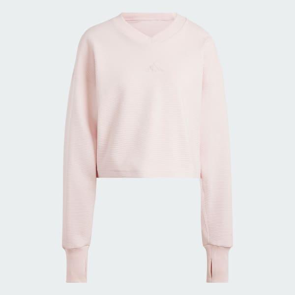 ALL SZN Ribbed V-Neck Sweatshirt Product Image