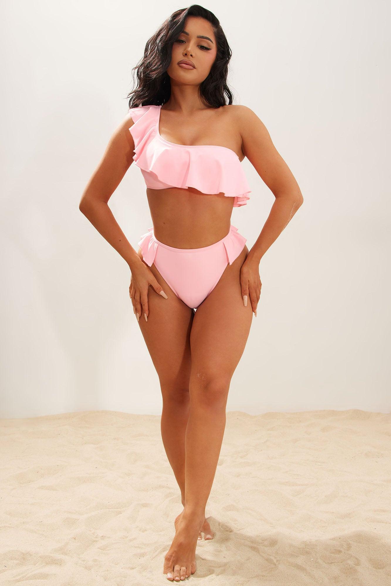 All The Frill 2 Piece Bikini - Pink Product Image