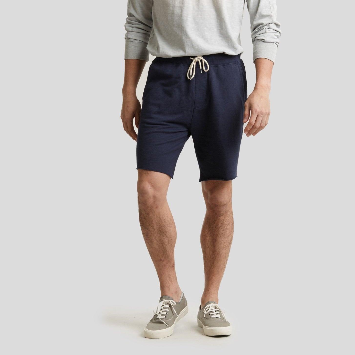 Momo Lightweight Terry Shorts - Navy Product Image