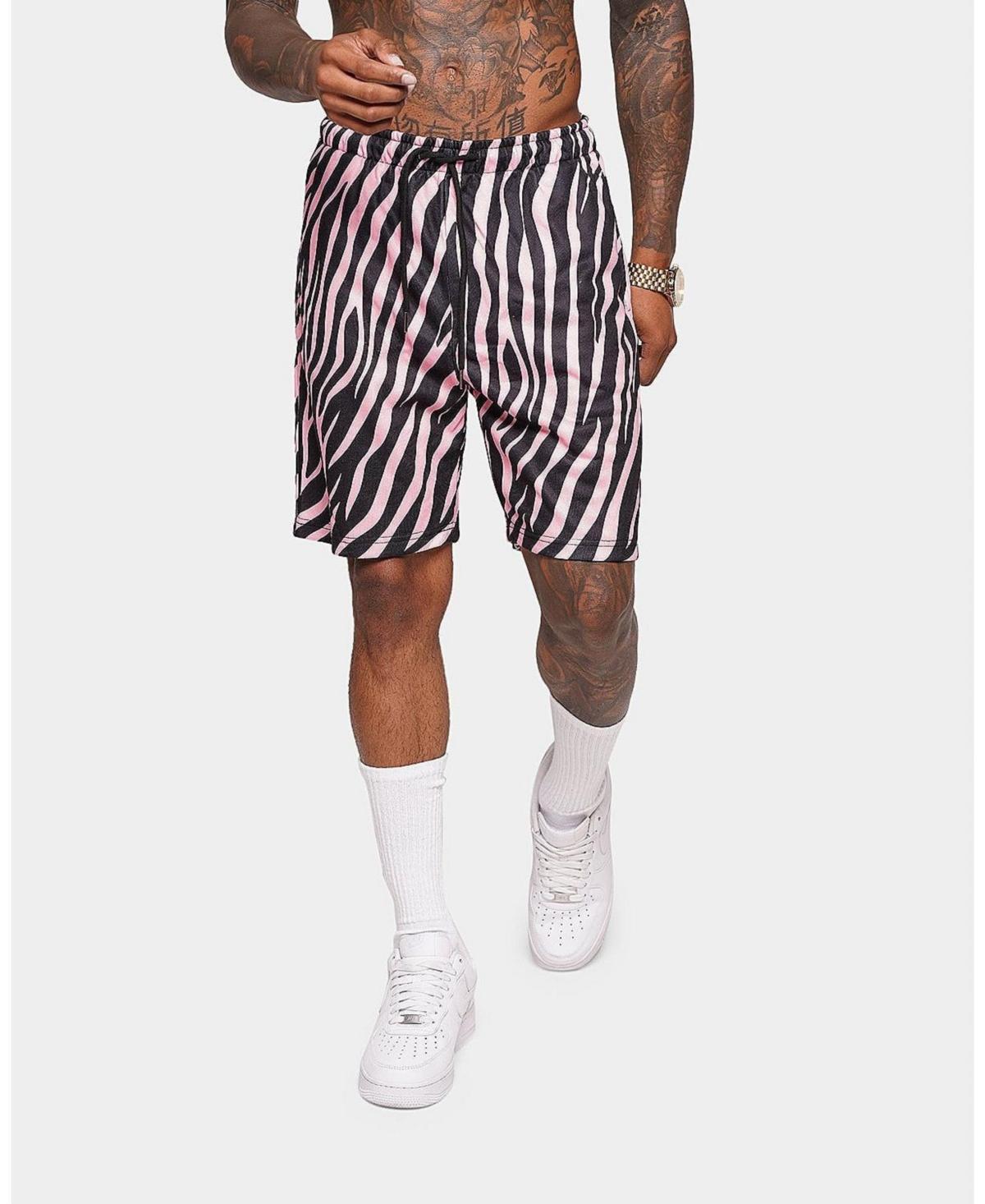 Xxiii Mens Nasiim Zebra Shorts - Pink Product Image