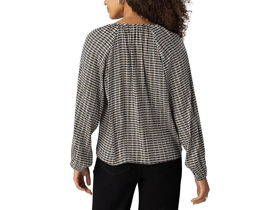 Sanctuary Geo Blouson Blouse (Mini Geo) Women's Clothing Product Image