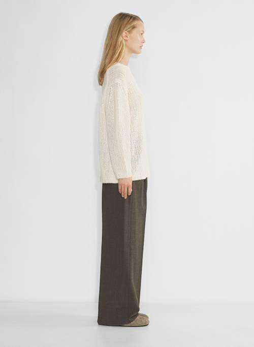 cashmere oversized crew sweater Product Image