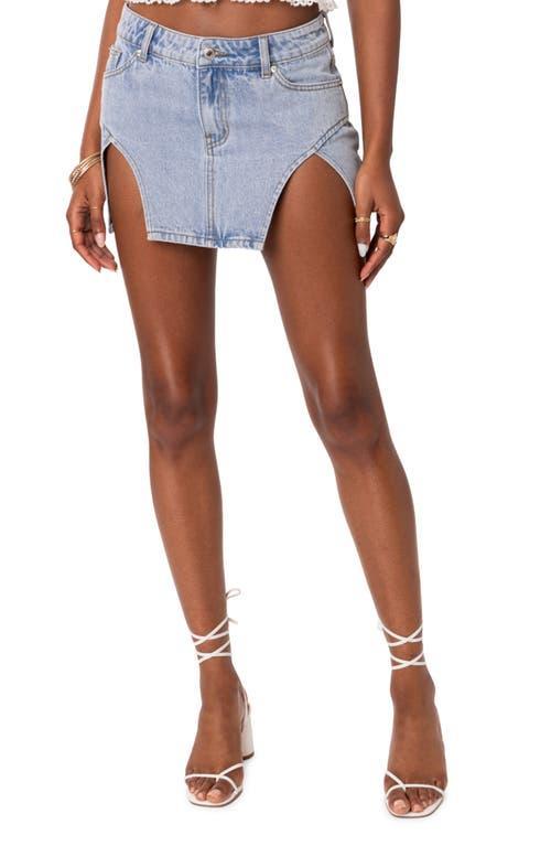 EDIKTED Slits 4 Dayz Denim Skirt Product Image