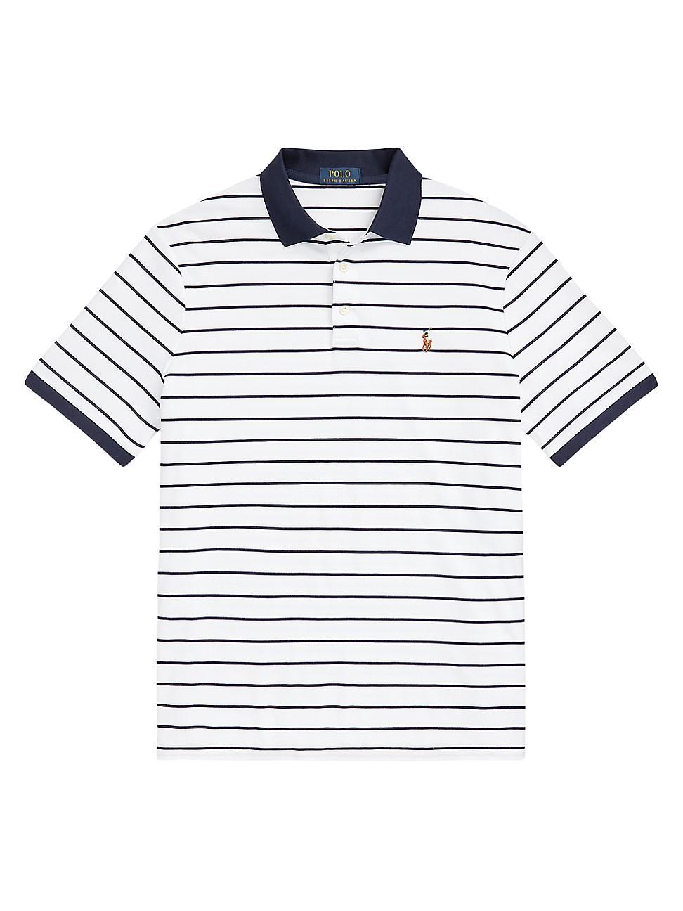 Polo Ralph Lauren Mens Classic-Fit Soft Cotton Polo Shirt - Sky Lavender Product Image