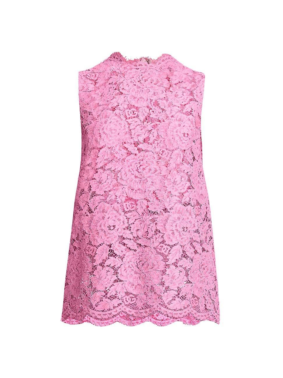 Womens Lace Sleeveless Longline Top product image