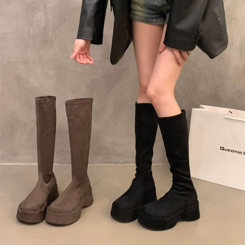 Platform Plain Tall Boots product image