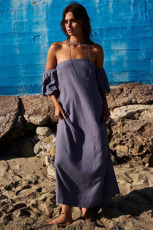 Julietta Linen Off-The-Shoulder Maxi Product Image