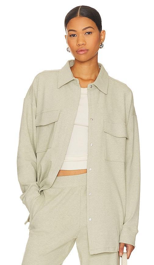 Eberjey Luxe Sweats - The Shacket (Botanical Zen ) Women's Clothing Product Image