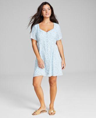 Women's Printed Button-Front Shirtdress, Created for Macy's  Product Image