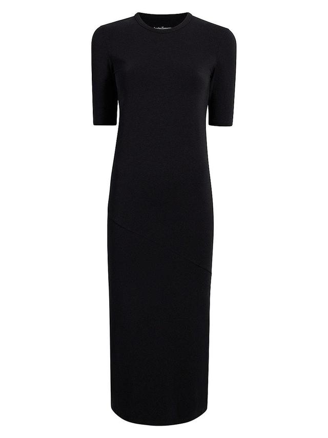 Womens Crewneck Body-Con Midi-Dress Product Image