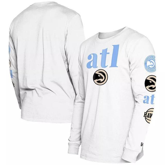 Mens New Era Atlanta Hawks 2023/24 City Edition Long Sleeve T-Shirt Product Image