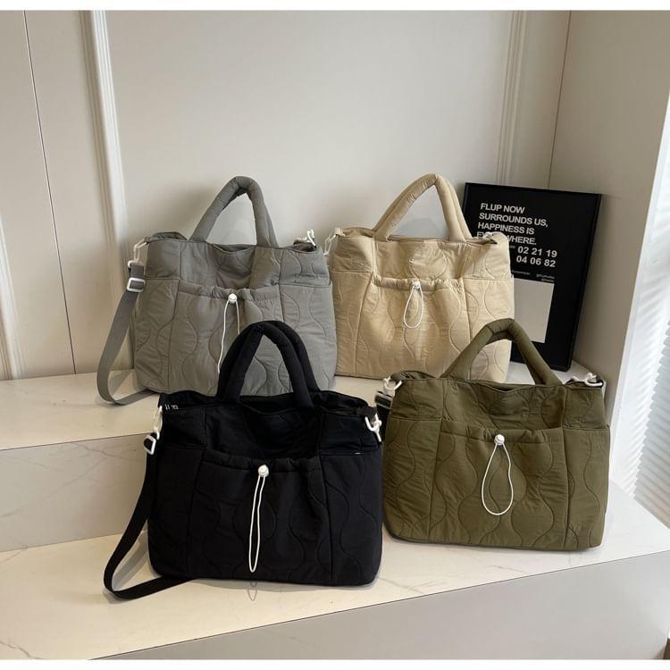 Drawstring Multi-Pocket Tote Bag Product Image