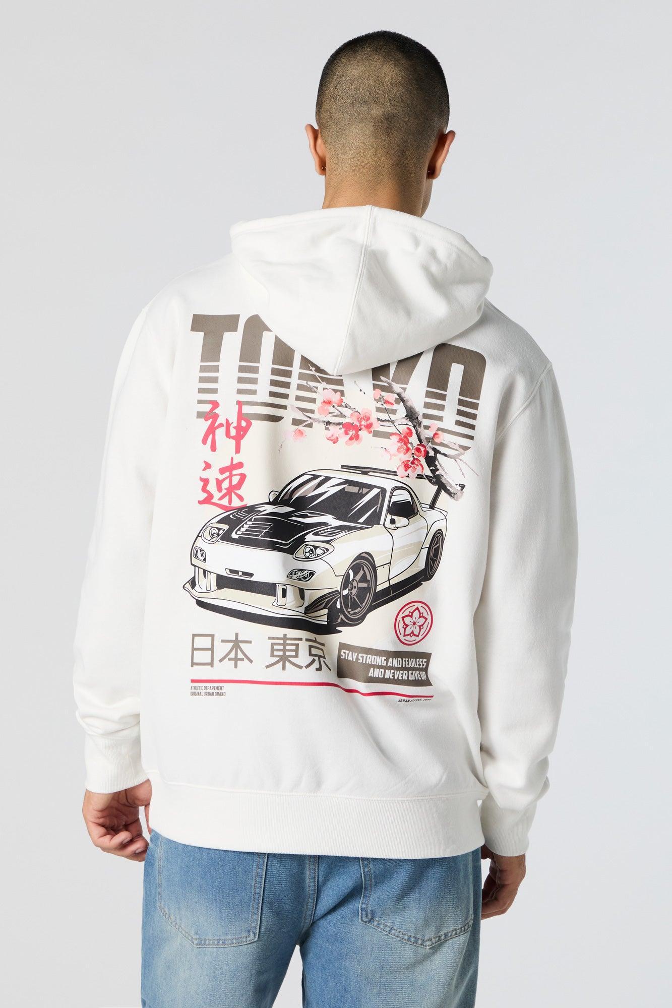 Tokyo Graphic Fleece Hoodie Male Product Image