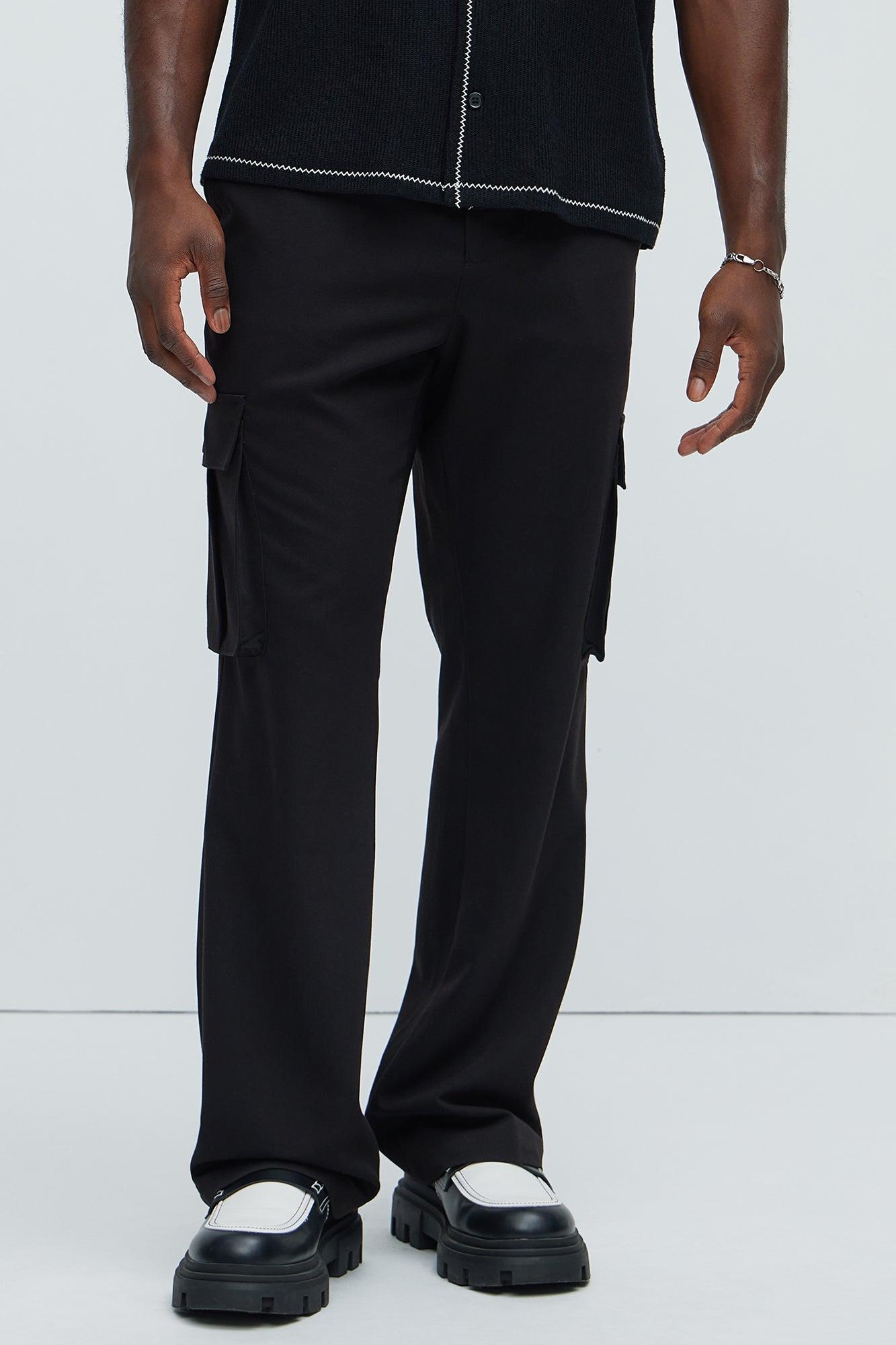 Charlie Gabardine Flare Cargo Trouser - Black Product Image