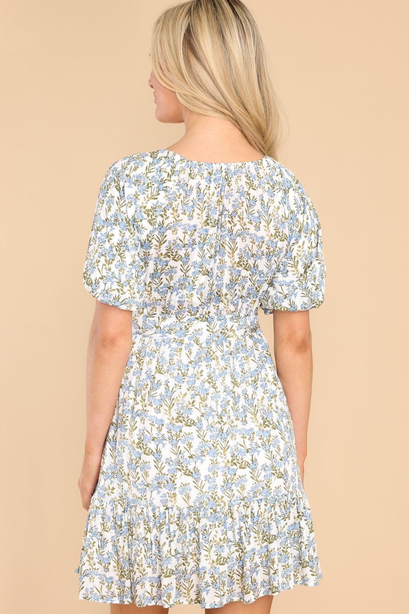 Juniper Blue Floral Mini Dress Product Image