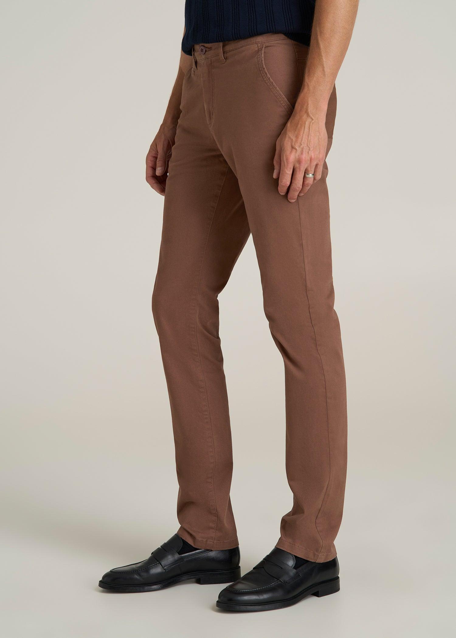 Carman TAPERED Chinos in Otter Brown - Pants for Tall Men Male Product Image