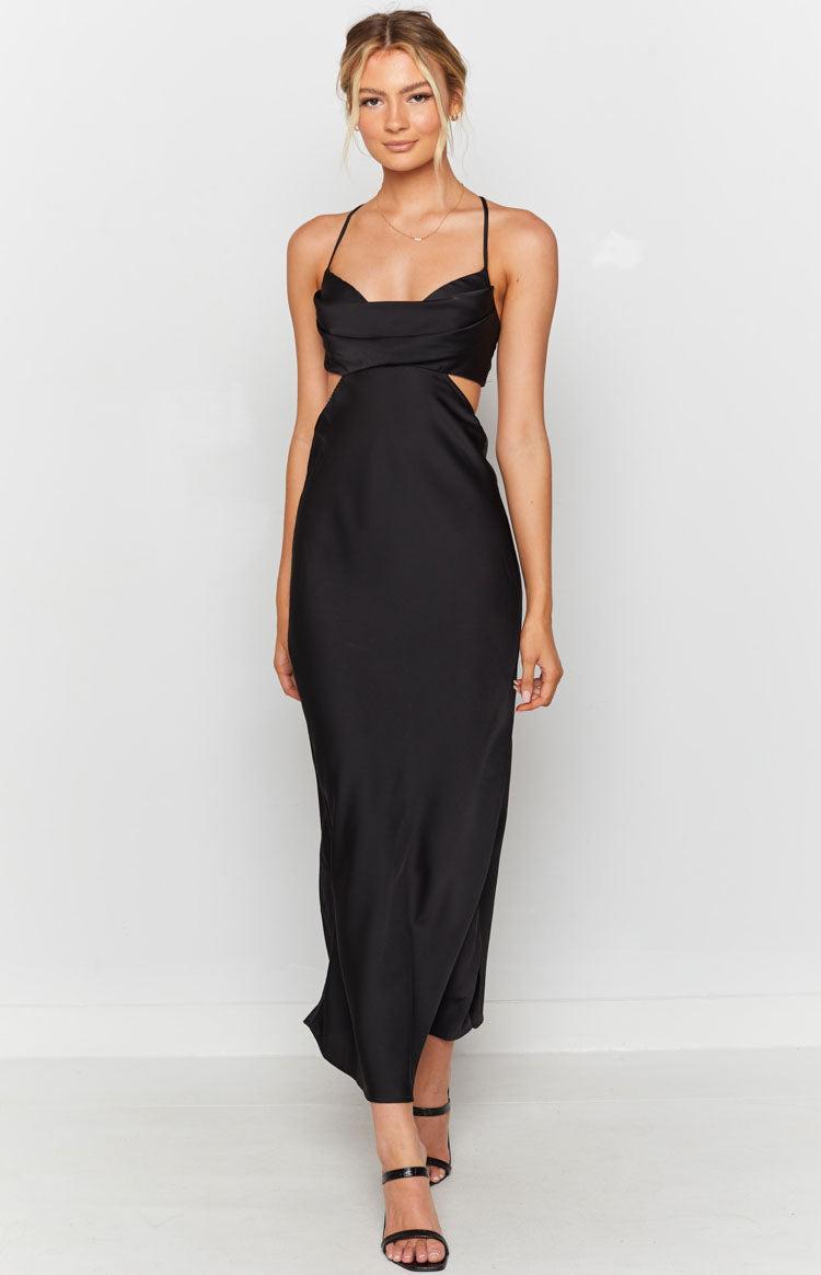 Taleah Cut Out Maxi Dress Black Product Image