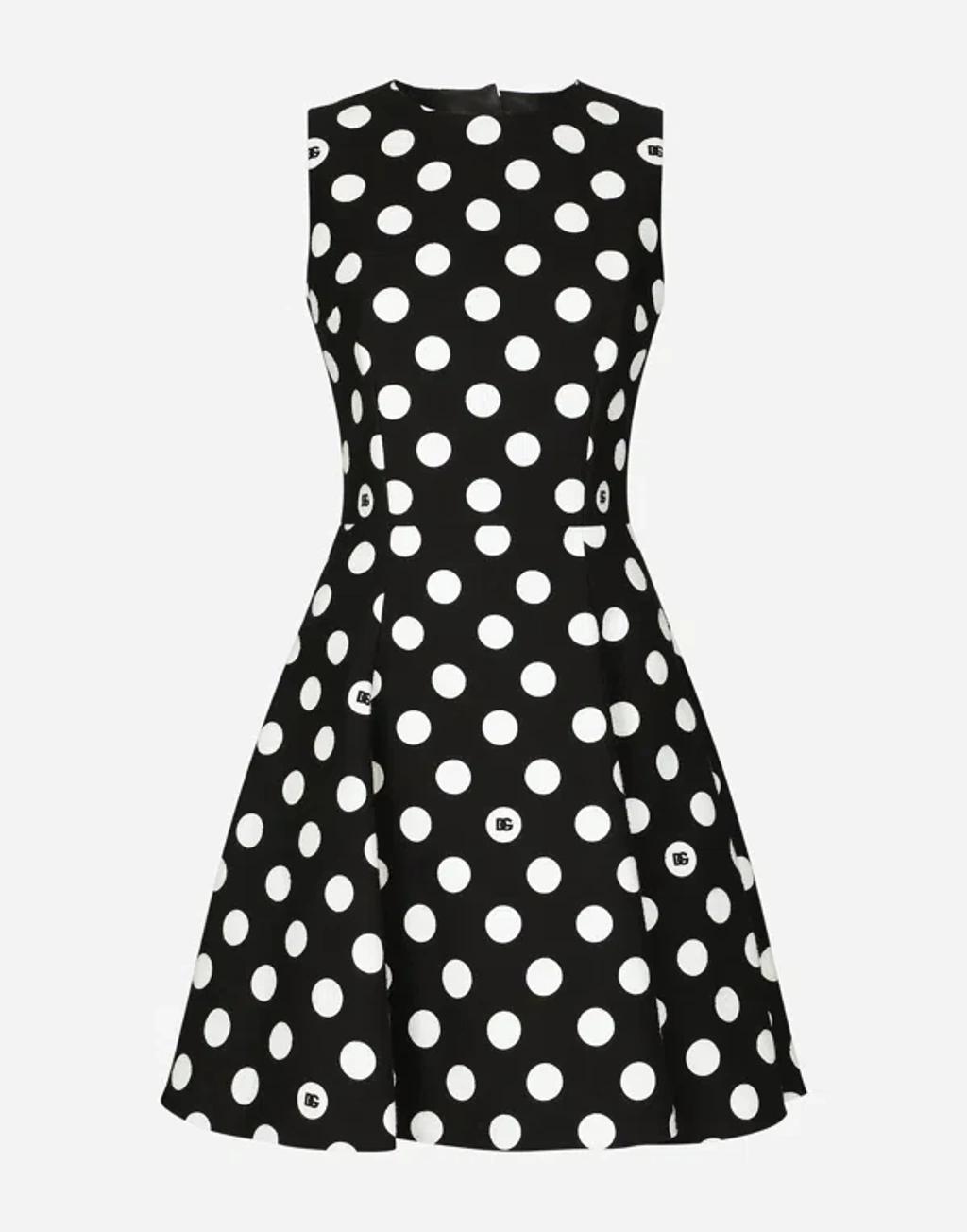 Polka-dot Cotton Minidress In プリ Product Image