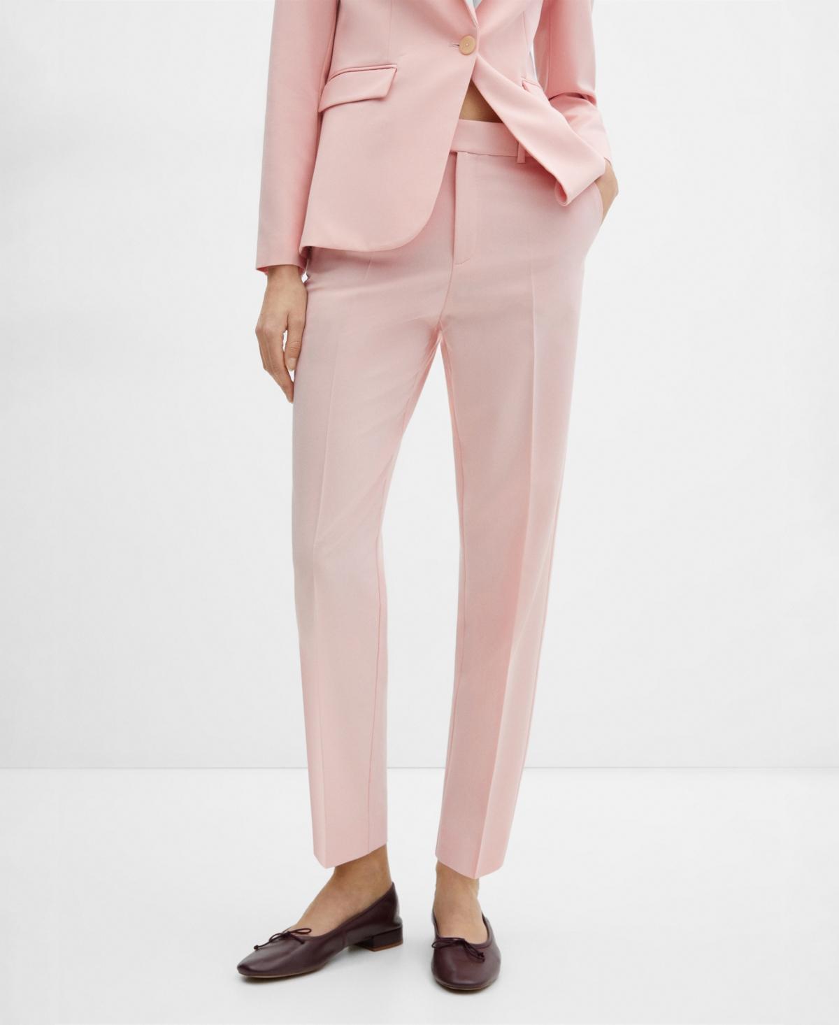 MANGO - Straight suit pants pastel pinkWomen Product Image