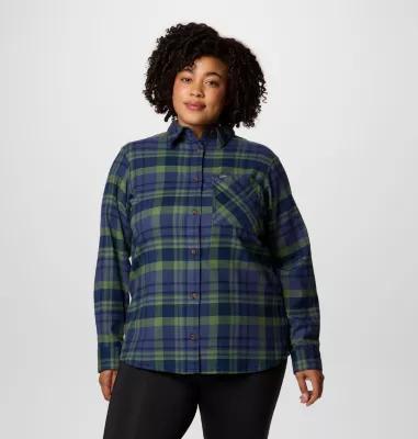 Columbia Women's Calico Basin Flannel Long Sleeve Shirt - Plus Size- Product Image