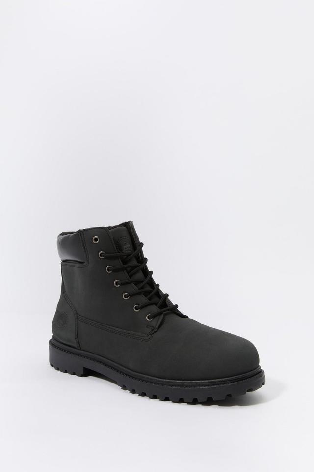 Faux Fur Lined Lace Up Boot Male Product Image