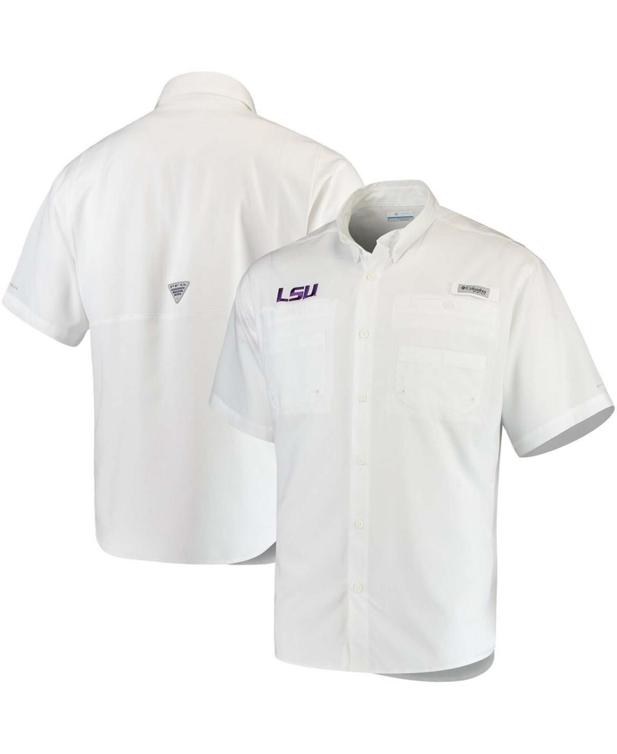 Columbia Men's Collegiate PFG Tamiami Short Sleeve Shirt - LSU- Product Image