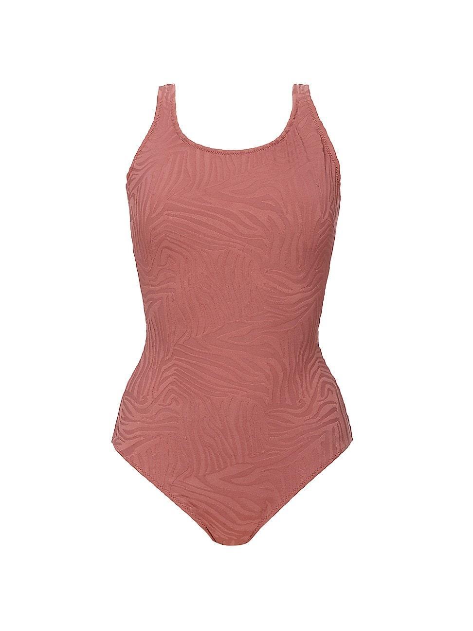 Womens African Escape Mastectomy One-Piece Swimsuit Product Image