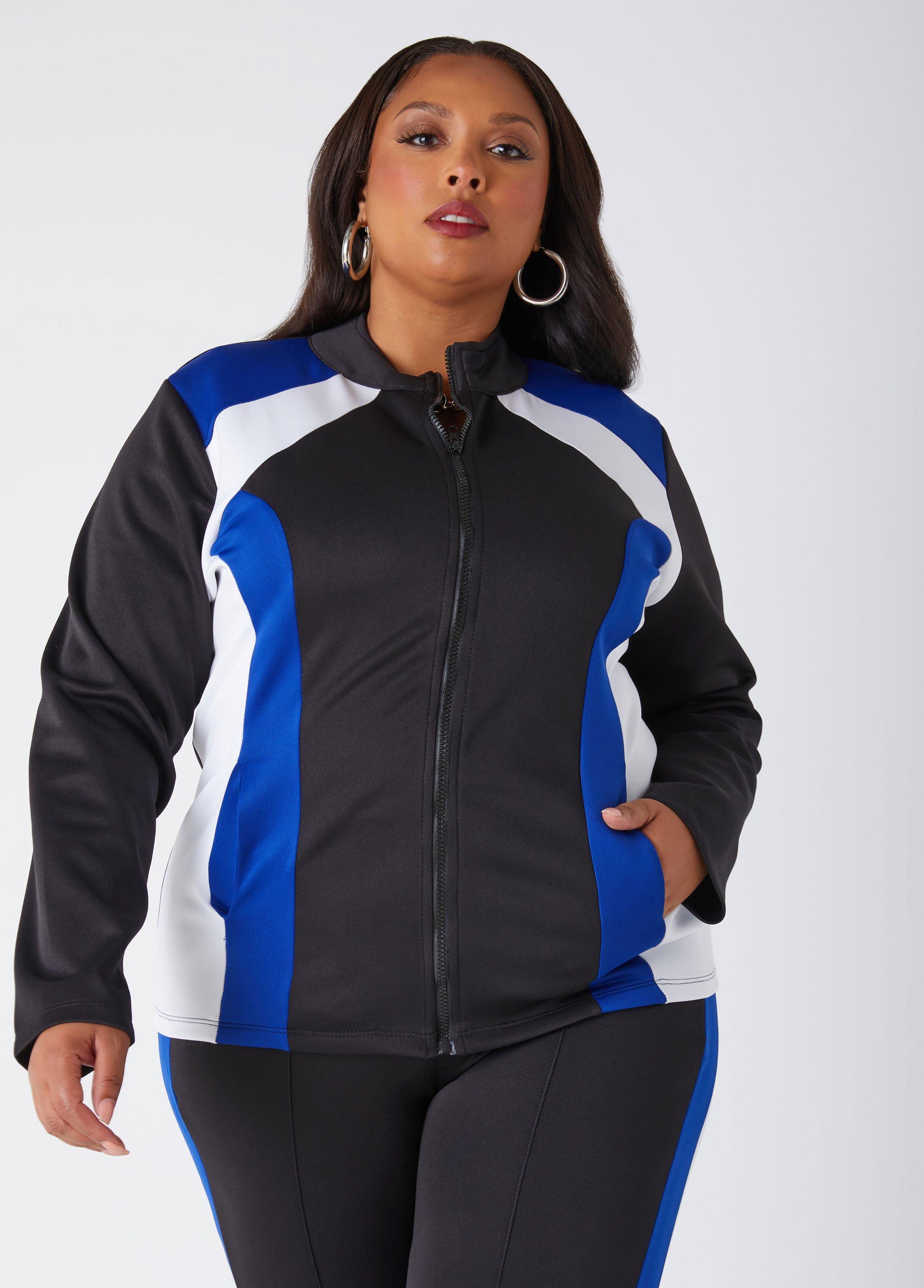 Colorblock Zip Front Track Jacket Product Image