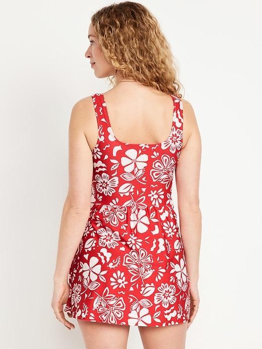 Side-Tie Swim Dress Product Image