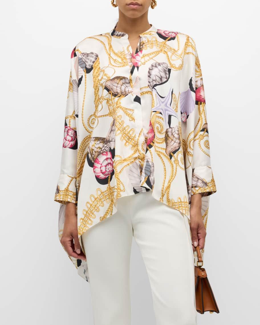 Dorelle Tropical-Print Blouse Product Image