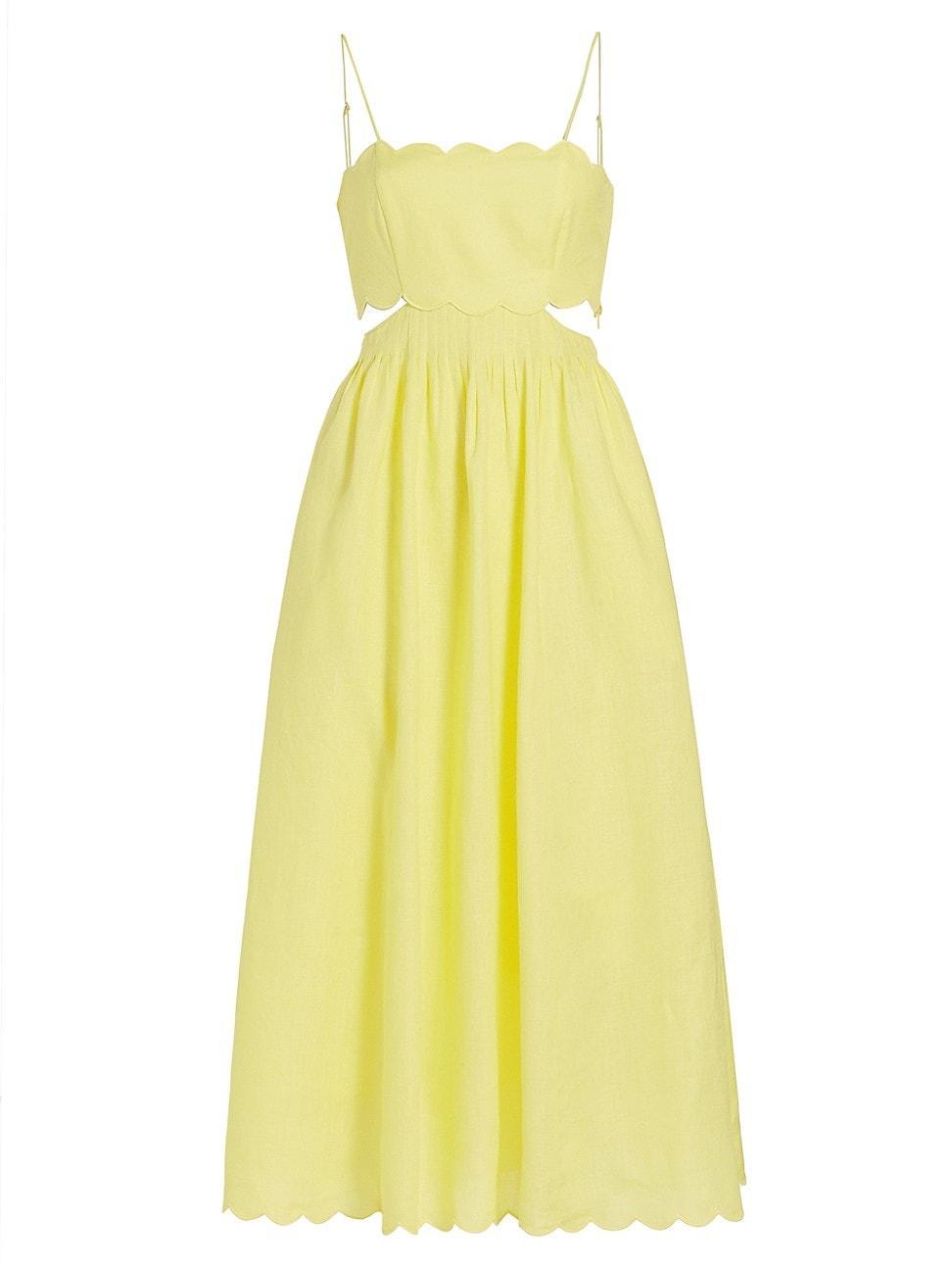 Womens Halliday Scallop Midi-Dress Product Image